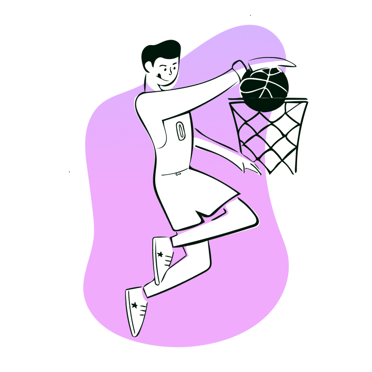 Vylo illustration, active/sports scene